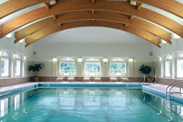Indoor swimming pool with natural light