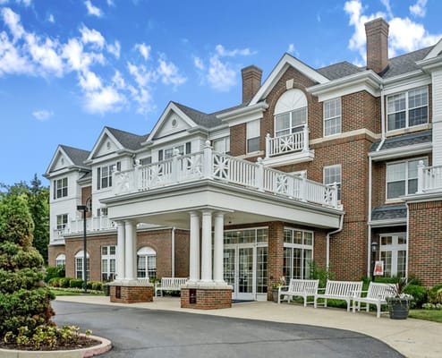 Exterior view of the Fairmont Senior Living building