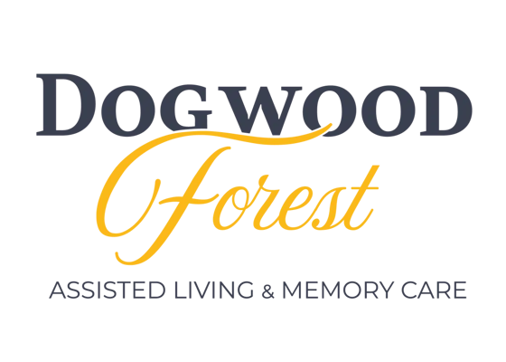 Dogwood Forest logo in black and gold
