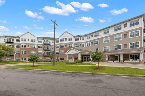 Exterior view of Highland Path senior living facility