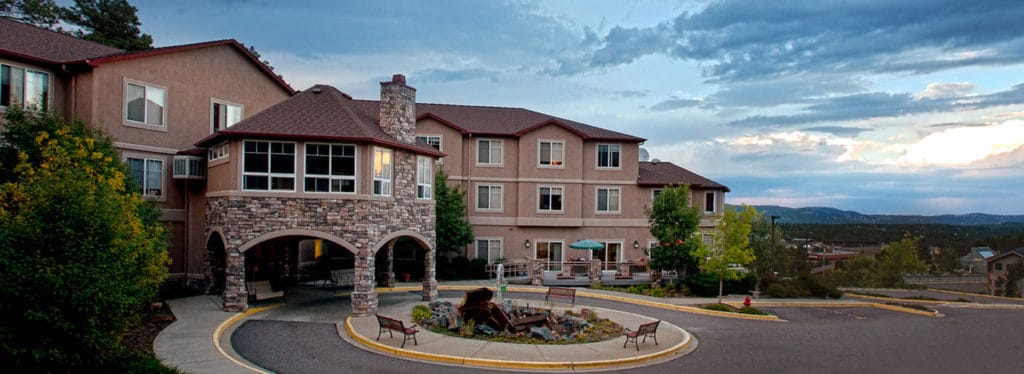 Exterior view of Elk Run Assisted Living facility