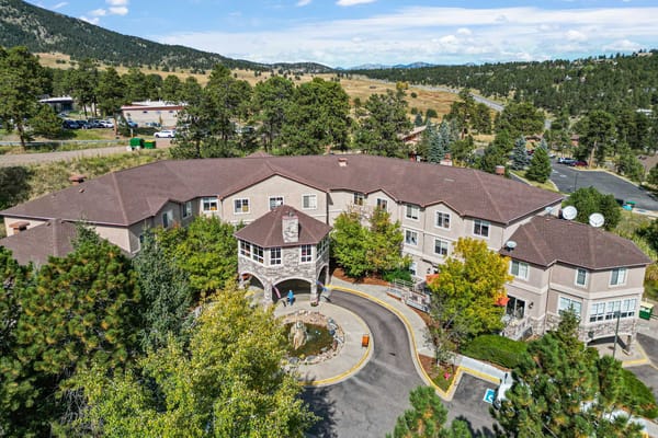 Aerial view of Elk Run Assisted Living facility