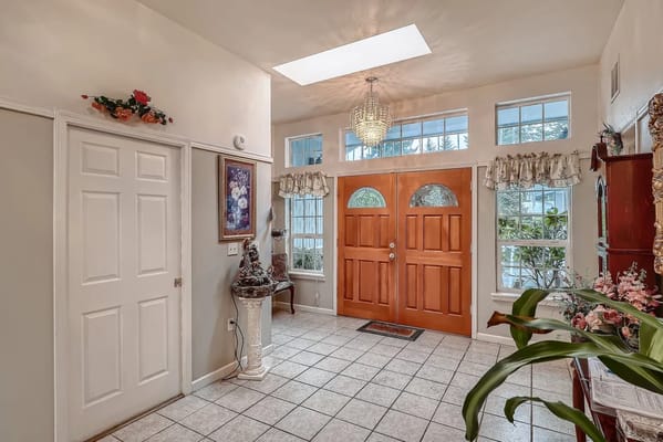 Welcoming entrance foyer of the facility