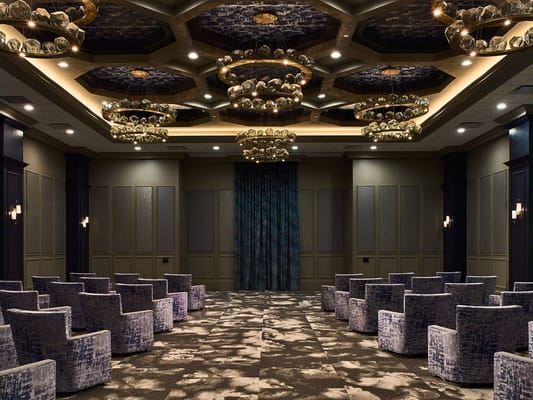 Well-decorated interior of an activity room
