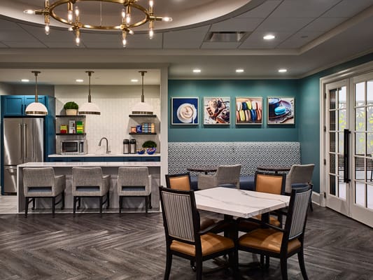 Cozy common area with seating and decor