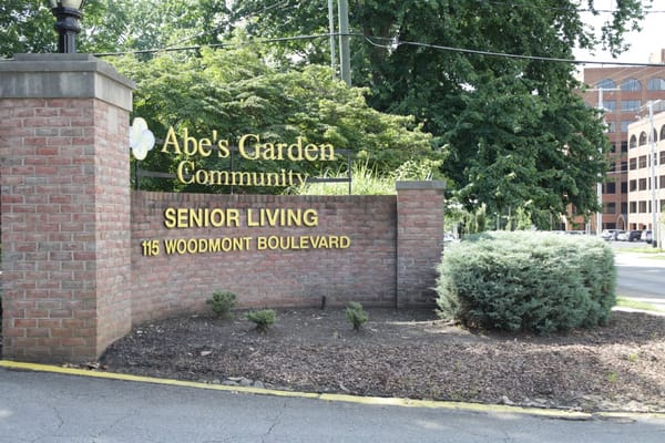 Entrance sign for Abe's Garden Community