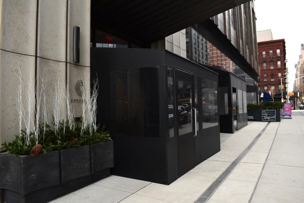 Exterior view of the Coterie Hudson Yards entrance