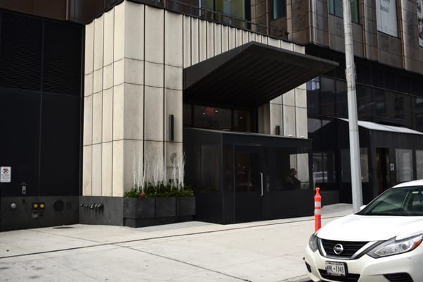 Entrance of Coterie Hudson Yards facility
