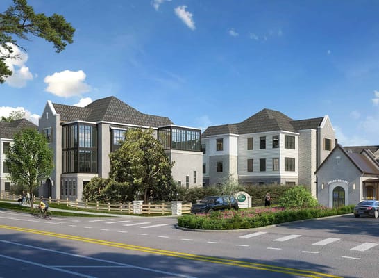 Exterior view of The Oaks at Whitaker Glen facility