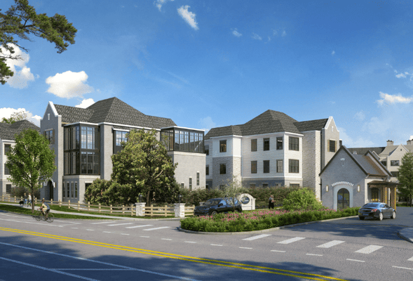 Exterior view of The Oaks at Whitaker Glen facility