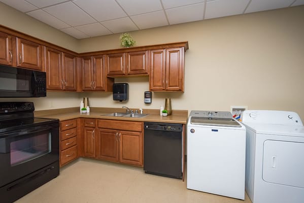 Well-equipped kitchen area with appliances