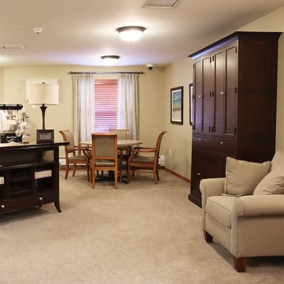 Cozy interior living space with furniture and decor