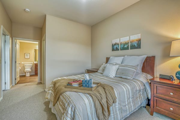 Bright, well-furnished private resident room