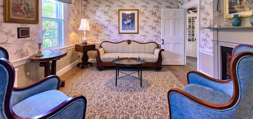 Cozy common area with seating and decor