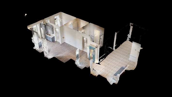 3D view of a facility interior layout