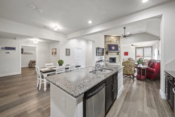 Interior common area with seating and dining space