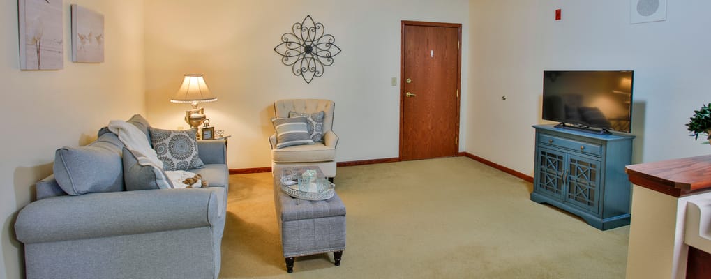 Cozy living room area with comfortable seating