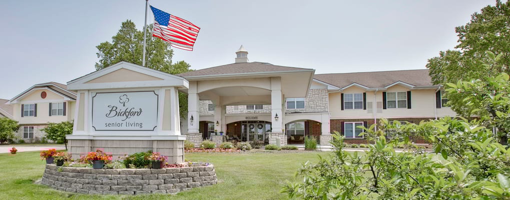 Exterior view of Bickford Senior Living facility