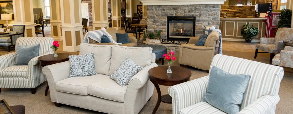 Cozy lounge area with comfortable seating