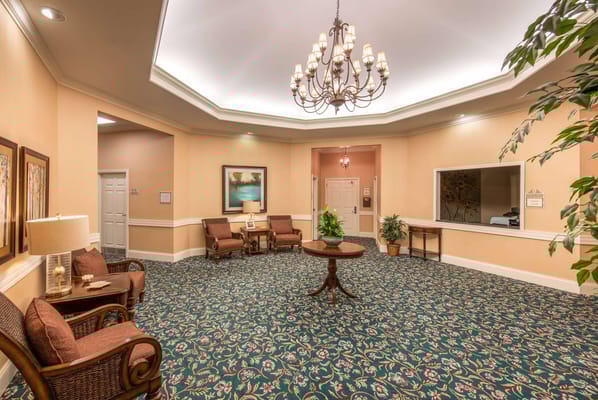 Interior common area with seating and decor