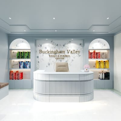 Interior view of Buckingham Valley Nursing Center lobby