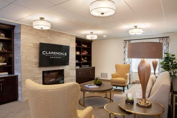 Cozy common area with comfortable seating and decor