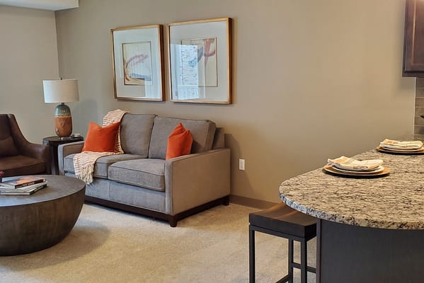 Cozy sitting area in a modern living space