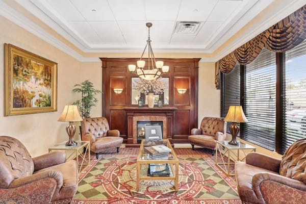 Cozy common area with seating and decor