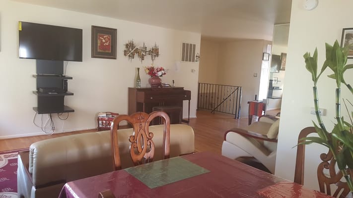 Interior view of a common area with furniture