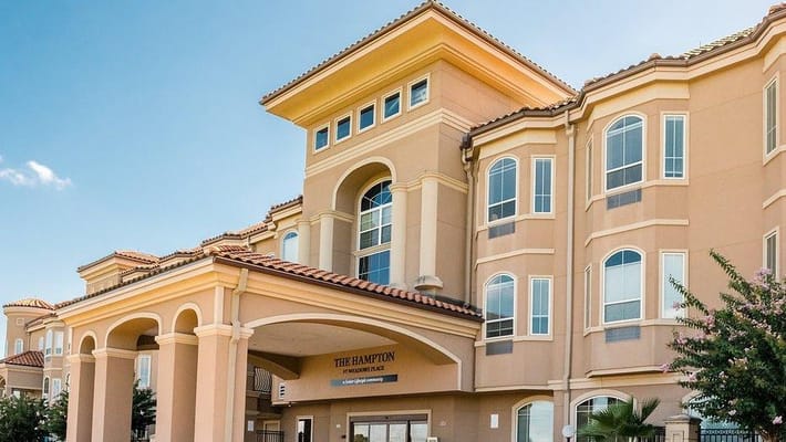 Exterior view of The Hampton at Meadows Place facility