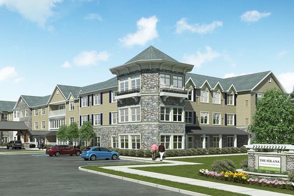 Exterior view of The Solana Doylestown facility