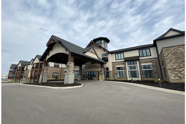 Entrance of Vitalia Senior Residences featuring a modern design
