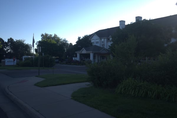 Exterior view of Woodland Estates Senior Living facility