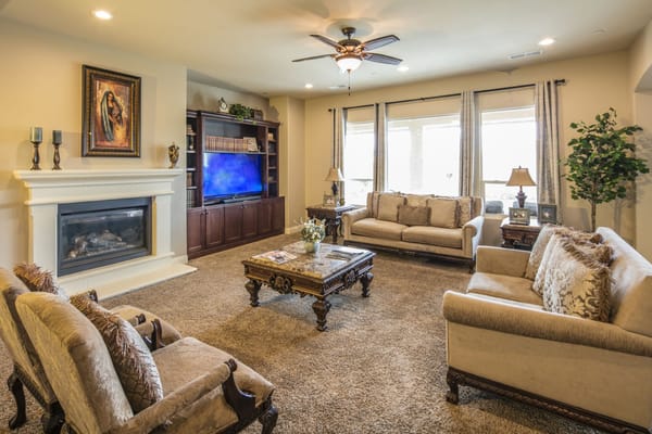 Comfortable living room in a senior living facility