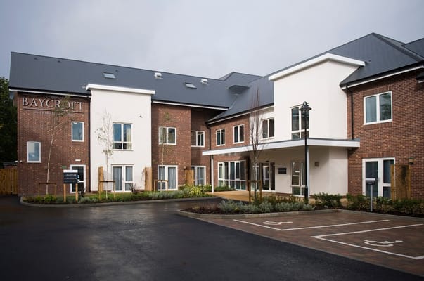 Front exterior of Baycroft Flitwick Care Home