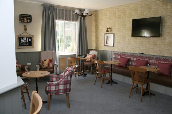 Cozy common area with seating and decor