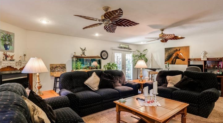 Cozy common area with comfortable seating and decor