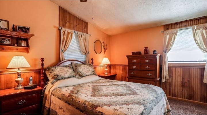 Cozy interior of a resident's bedroom