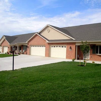 Exterior view of a senior living facility