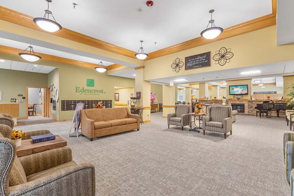 Interior view of a cozy common area at Edencrest