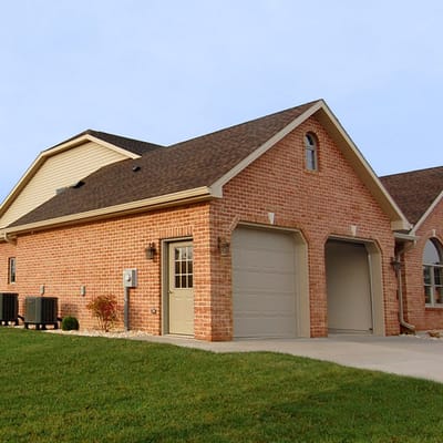 Exterior view of a senior living facility building