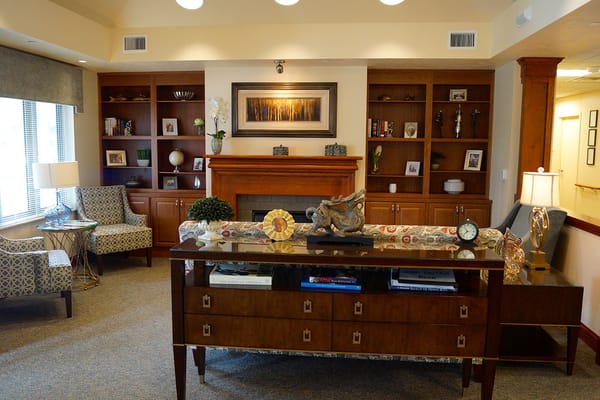 Cozy common area with comfortable seating and decor