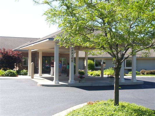 Exterior view of the Appledorn Assisted Living Center entrance