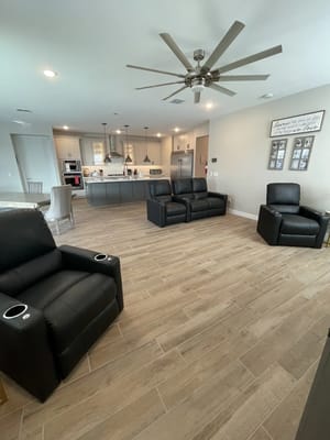 Spacious common area with seating and modern decor