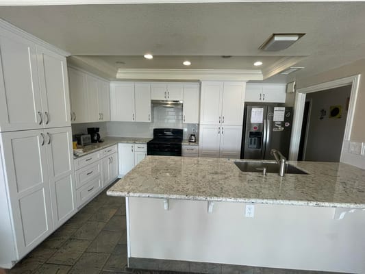 Modern kitchen in a senior care facility