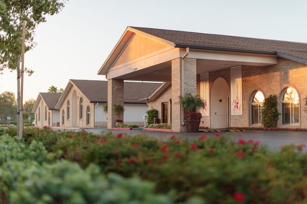 Exterior view of the Arlington Gardens Care Center