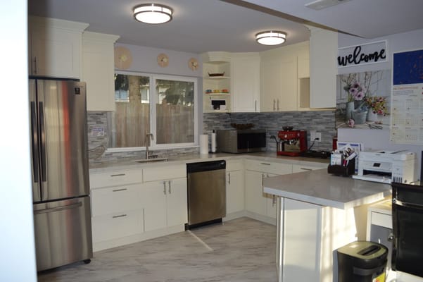 Modern kitchen in a senior living facility