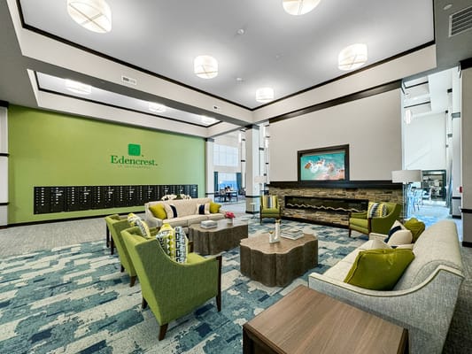 Bright and welcoming interior of a common living area