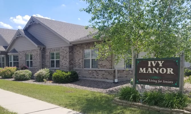 Exterior view of Ivy Manor assisted living facility