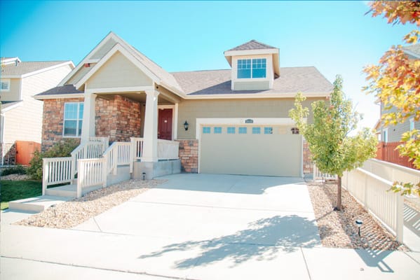 Exterior view of a residential senior living facility